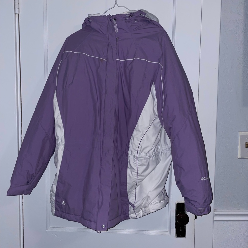 Columbia Purple and White Women's Jacket